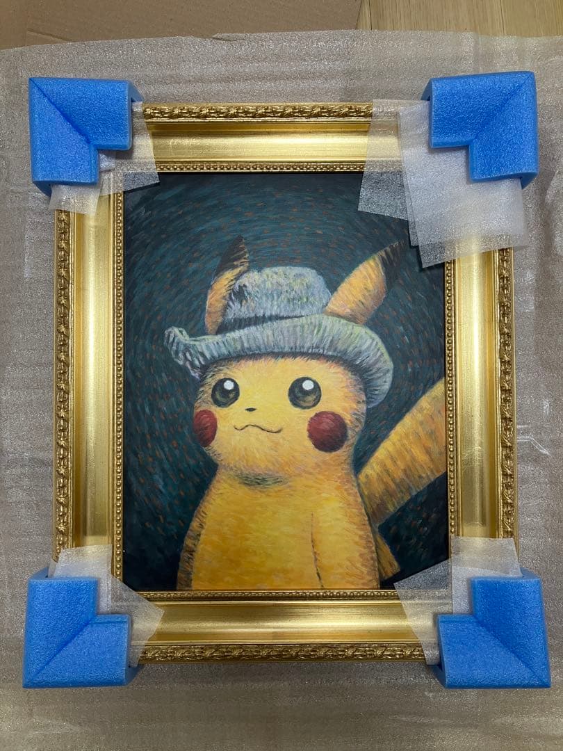 【AASA】ゴッホピカチュウ　イーブイ　ピカチュウ　金枠　Sサイズ　セット