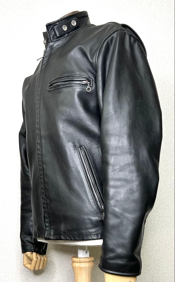 ③schott 641【38】米国製◇革ジャンninjaハーレーgpzショベル