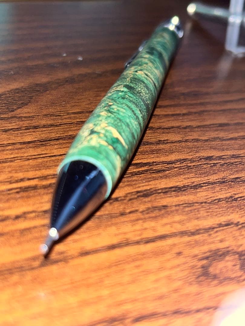 お*腐様 野原工芸カーリーチーク縮杢　　　　　　　　工房楔スタビライズウッド楓虎