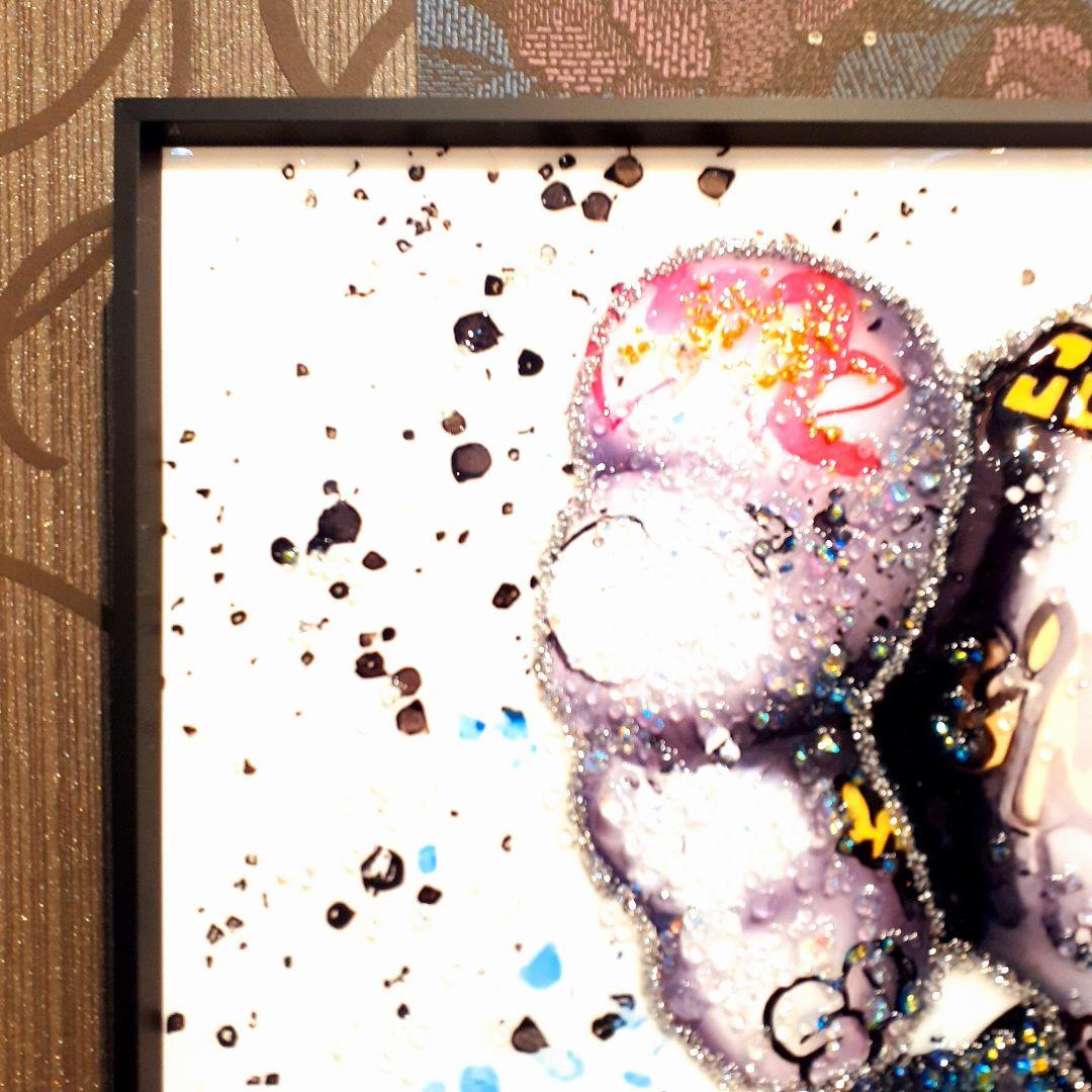 輸入雑貨　天然水晶石　KAWS(カウズ)　クリスタルアート　宝石