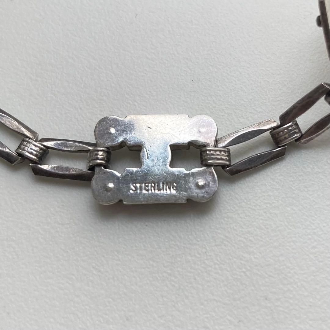 40s 50s USA製 フリーメイソン 逆五芒星 スターリング ブレスレット