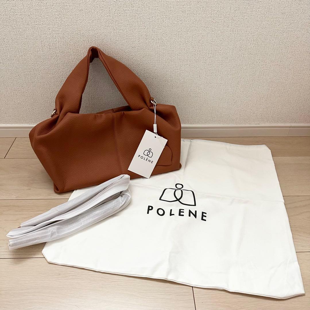 POLÈNE ハンドバッグ ブラウン