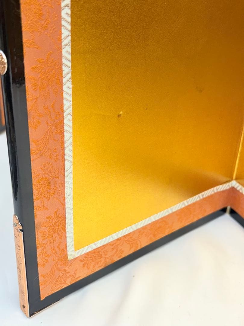 六曲一双屏風 18号 箔押二重縁付き　金沢箔仕様　雛人形 屏風 節句　和風