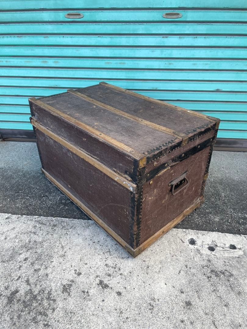 フランスアンティーク トランク テーブル 木箱 収納ボックス 宝箱 ケース