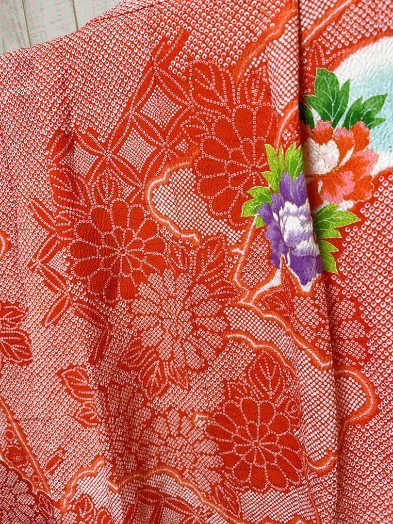 人気の鹿の子♡七五三　7歳　女の子　セット　一式　赤系