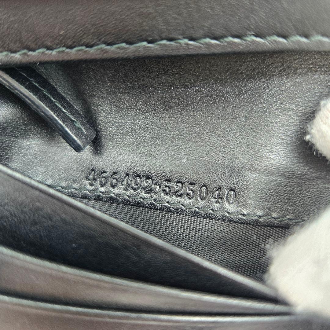 【美品】 GUCCI グッチ 折り財布 財布 GG マーモント キルティング 黒
