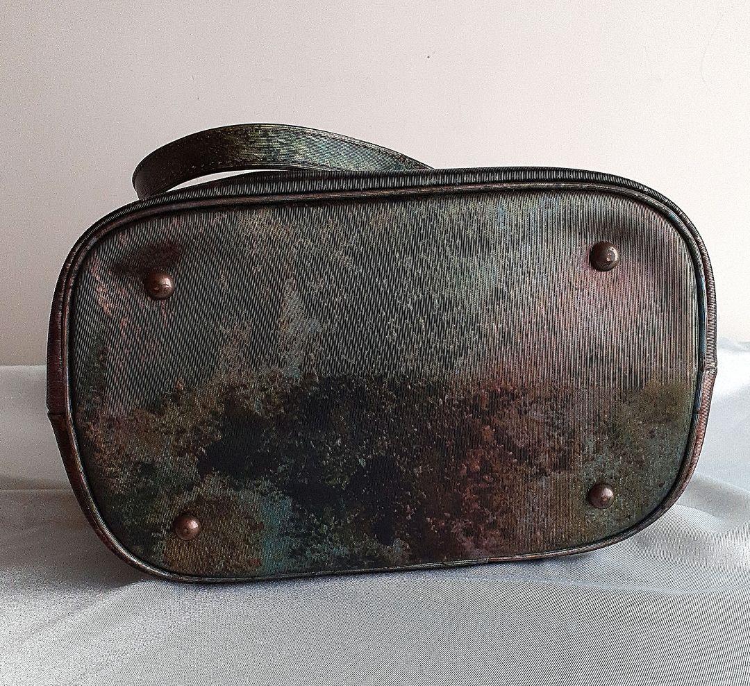 【極美品】ジャンポールゴルチェ　Vサイバー トートバッグ　玉虫色 ハンドバック