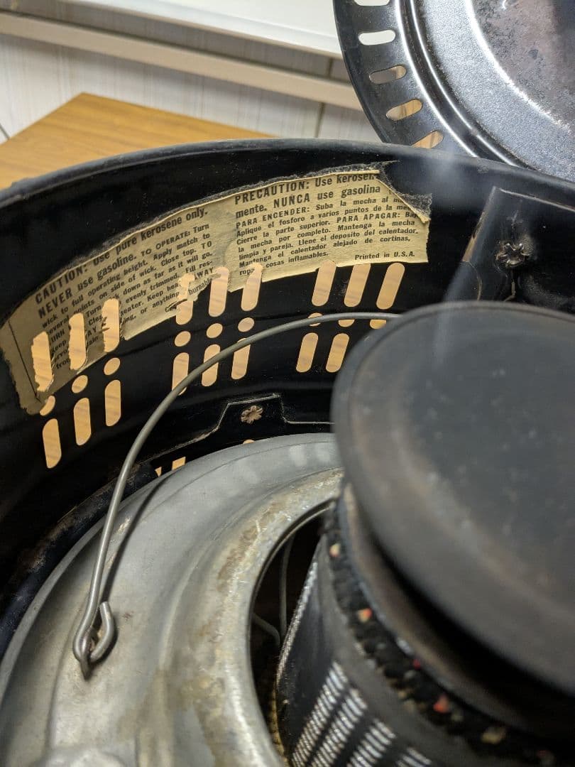 PERFECTION　パーフェクション　石油ストーブ500型　替芯付USAガラス