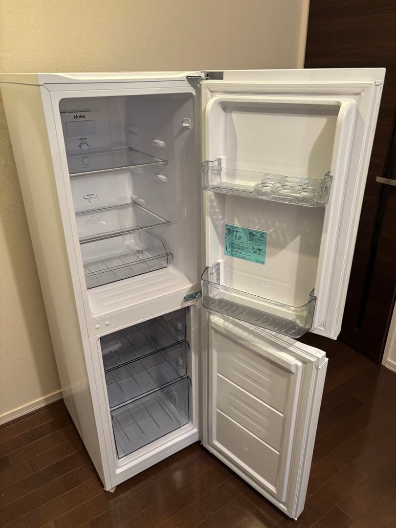 Haier 2023年製　冷蔵庫　148L 一人暮らし　単身用　送料無料　右開き