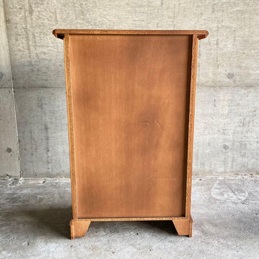 チェスト キャビネット カウンター 飾り台 置物台 木製 象嵌 家具 レトロ