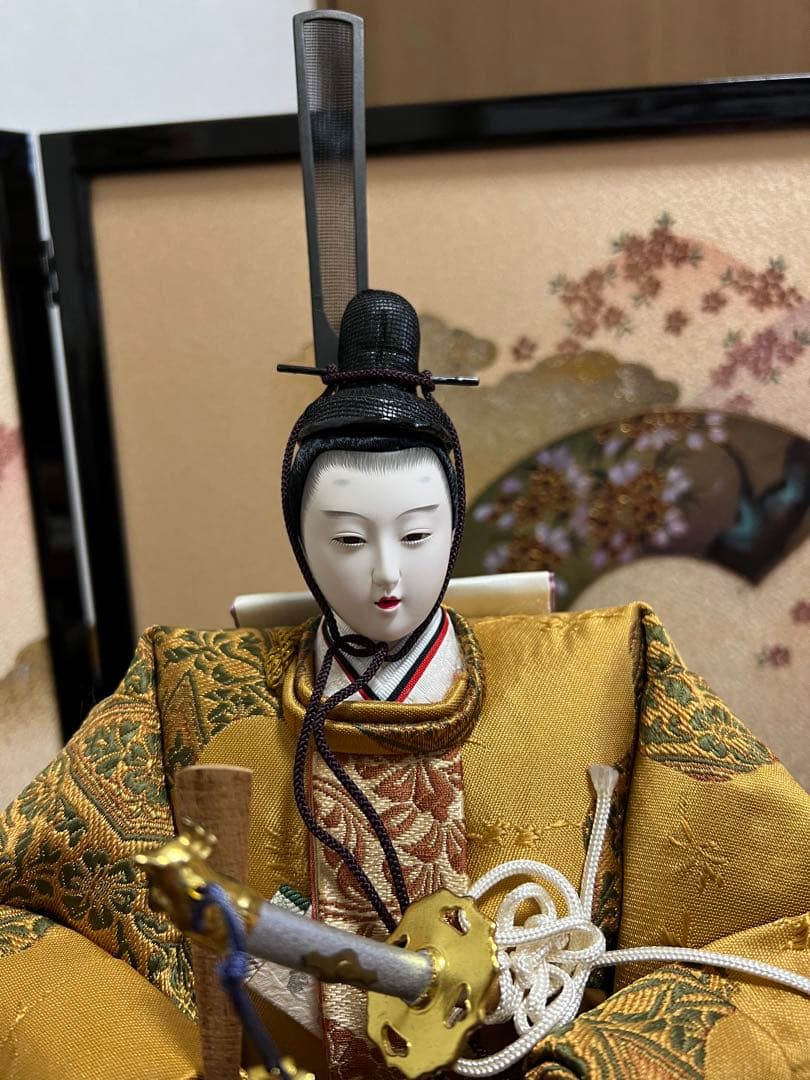 【USED】雛人形 京友禅全彩【金彩京の舞】