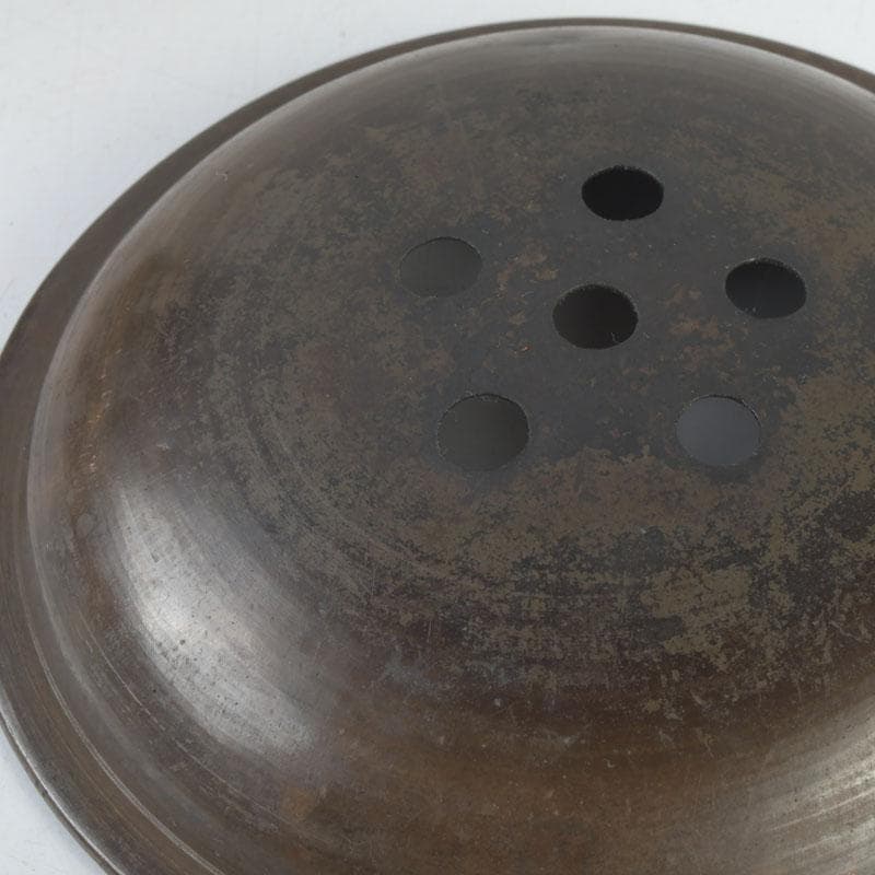 煎茶道具　古銅　茶こぼし　建水　V　9642