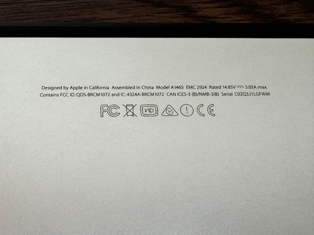 中古 MacBook Air 11インチ (Early 2015)