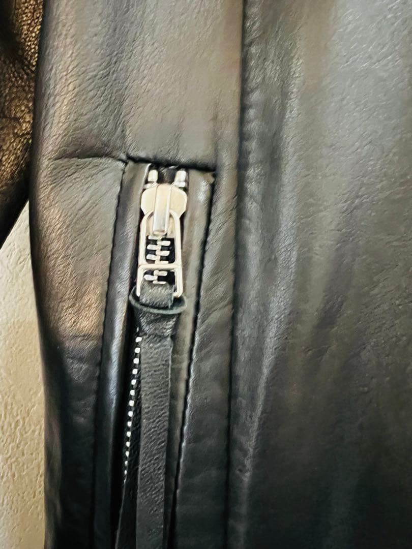 EKAM シングル ライダース ジャケット 羊革 S