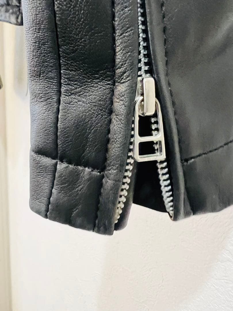 EKAM シングル ライダース ジャケット 羊革 S