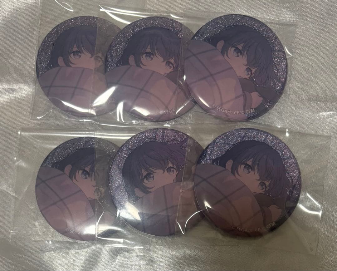 プロセカ 朝比奈まふゆ 缶バッジ グリッター缶バッジ グリ缶 44C