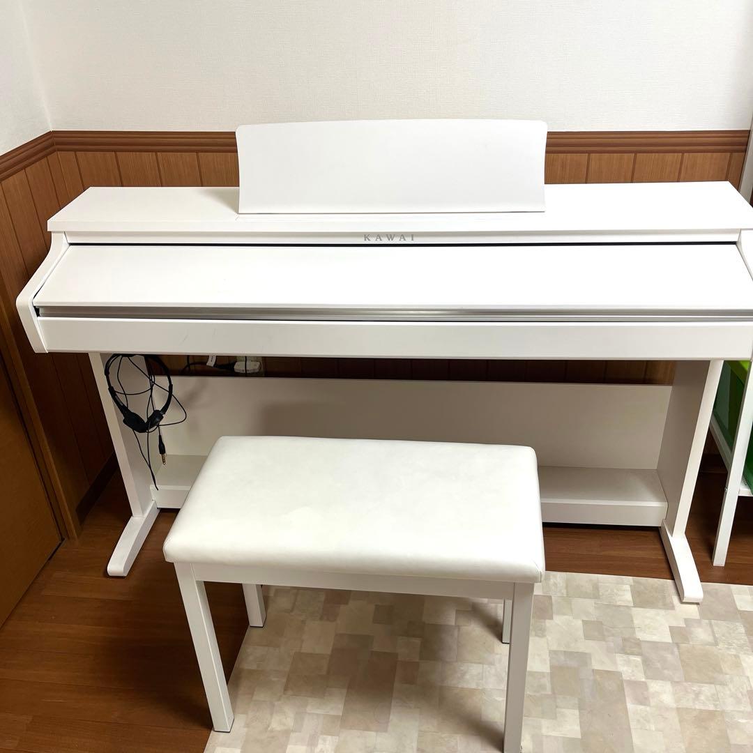 KAWAI カワイ　電子ピアノ ホワイト 椅子付き