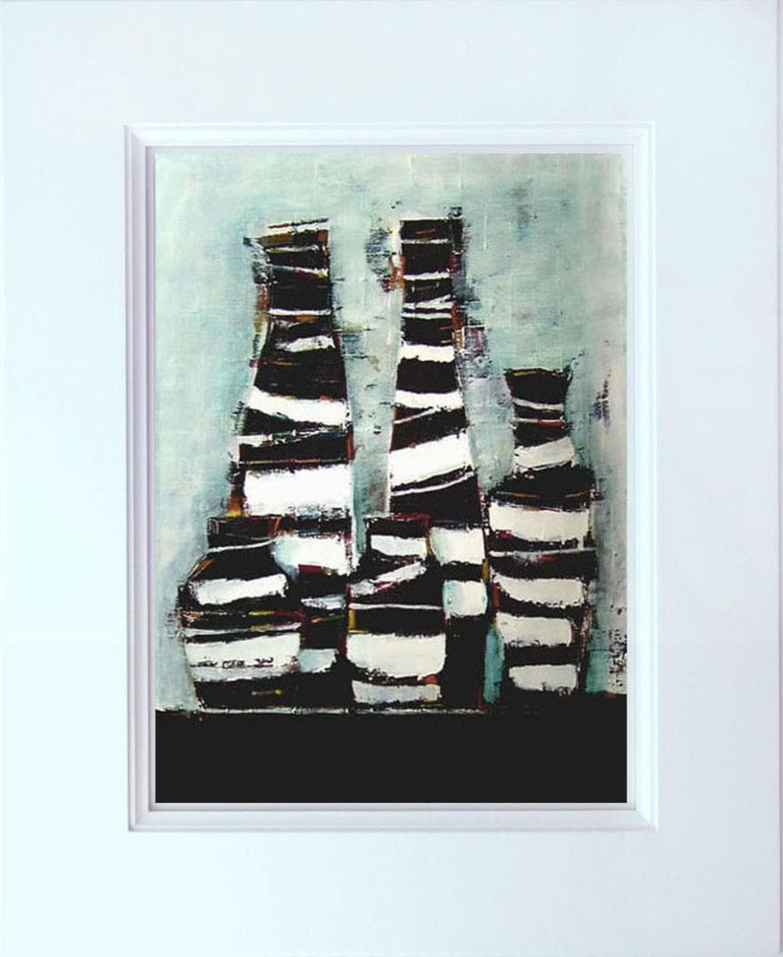 油絵 菅家令子 絵 絵画インテリア 額付(白) uF6-063104 静物 花瓶