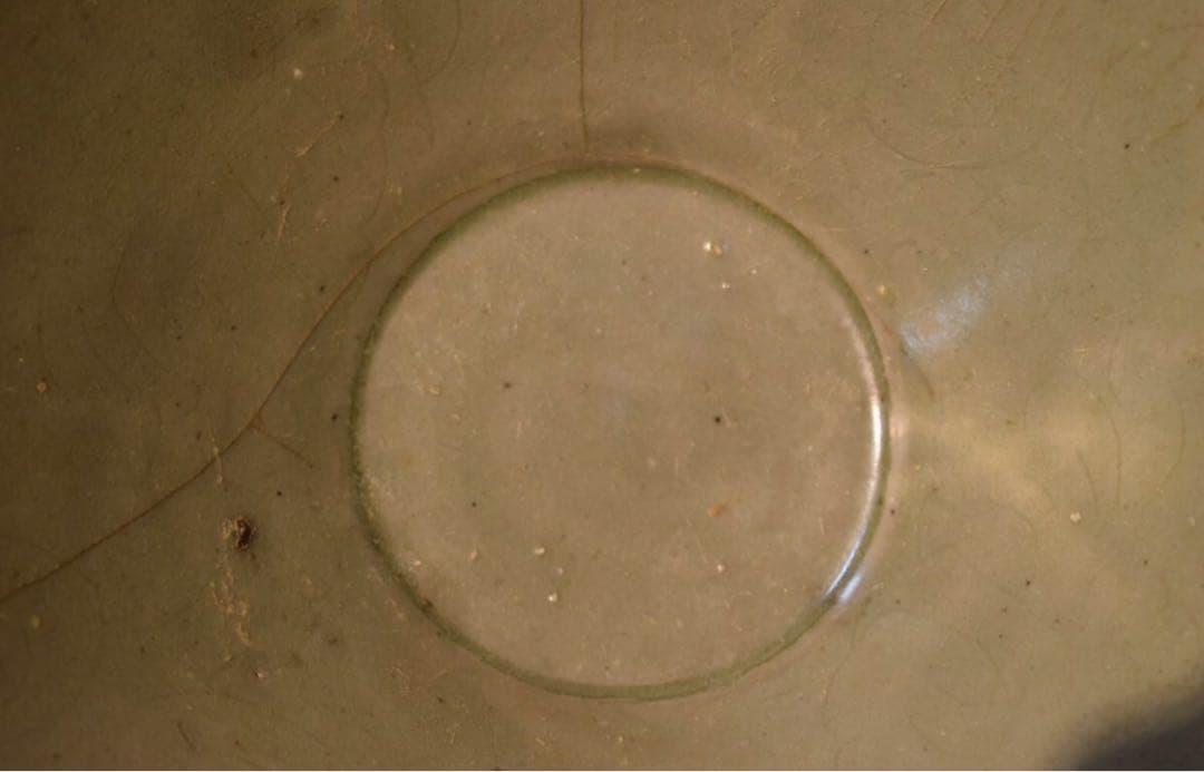 李朝・高麗青磁輪花鉢 岡田宗叡識箱 /朝鮮古陶磁 中国古玩 朝鮮美術 美術品