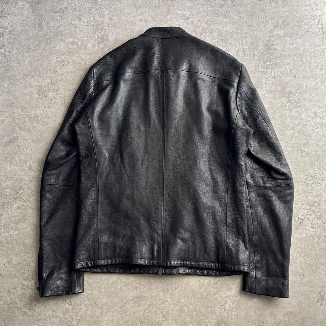 極美品■カズユキクマガイ アタッチメント【M】ディアスキン ライダースジャケット