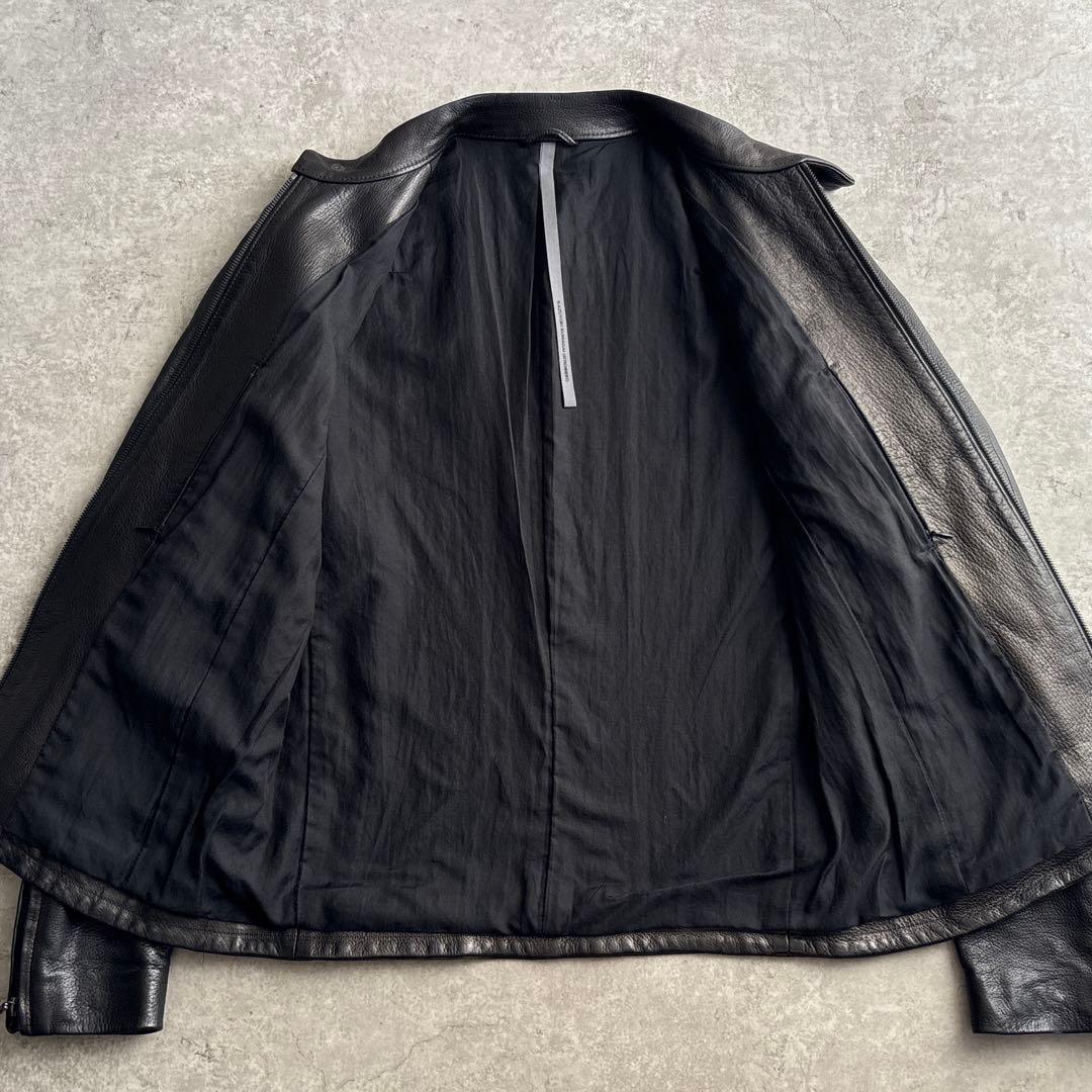 極美品■カズユキクマガイ アタッチメント【M】ディアスキン ライダースジャケット