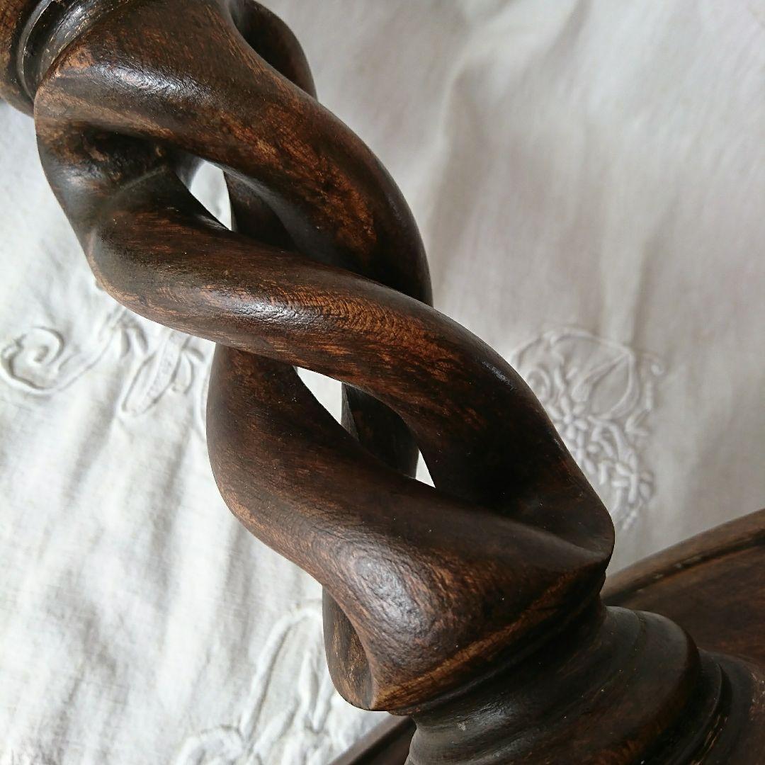 イギリスアンティーク 花台 ツイストレッグ