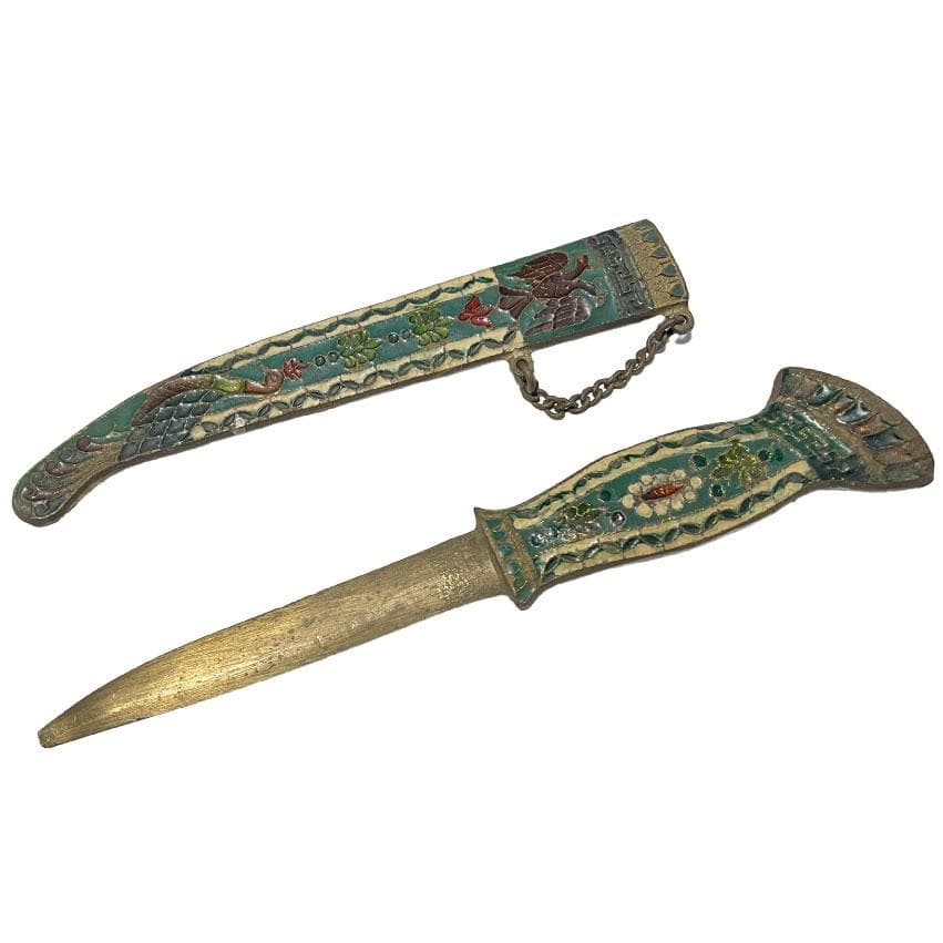 真鍮製 SOLID BRASS 真鍮無垢 フランス 80年代 ペーパーナイフ