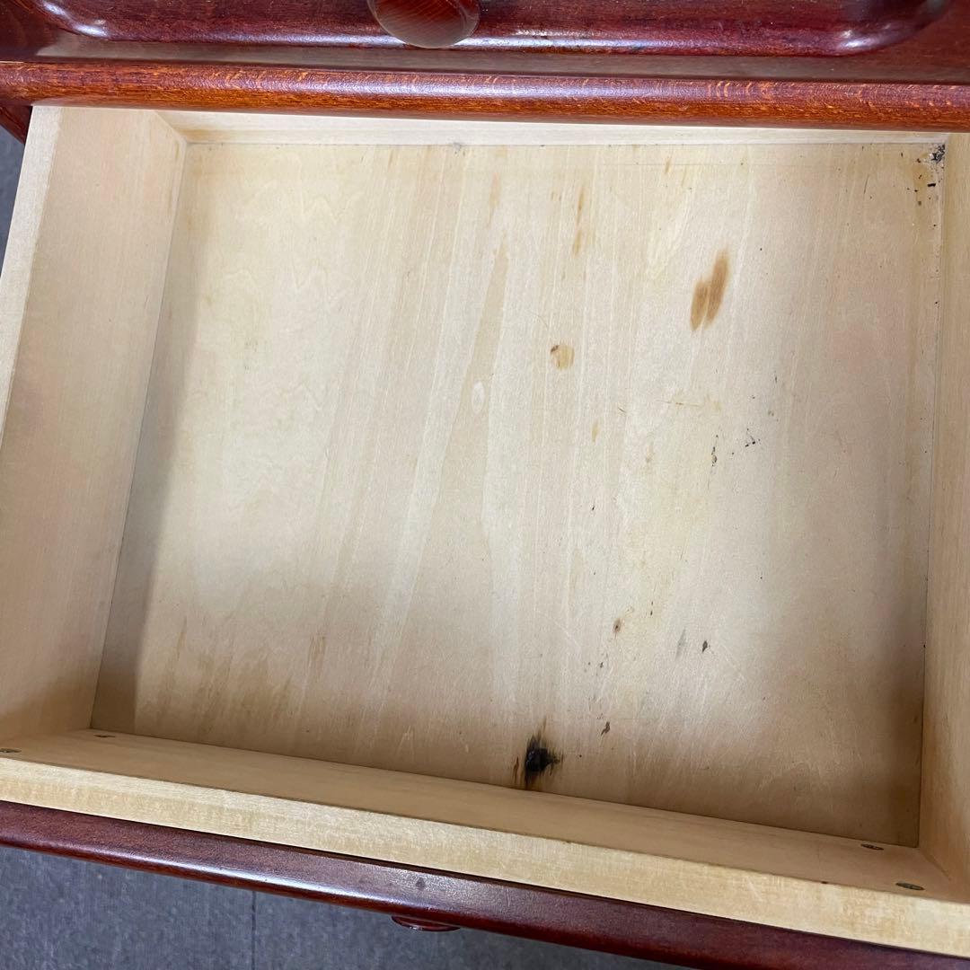 【送料込】カリモク　電話台　昭和レトロ　アンティーク