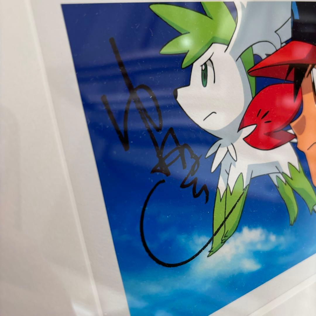 ギラティナと氷空の花束シェイミ　監督サイン入り複製原画