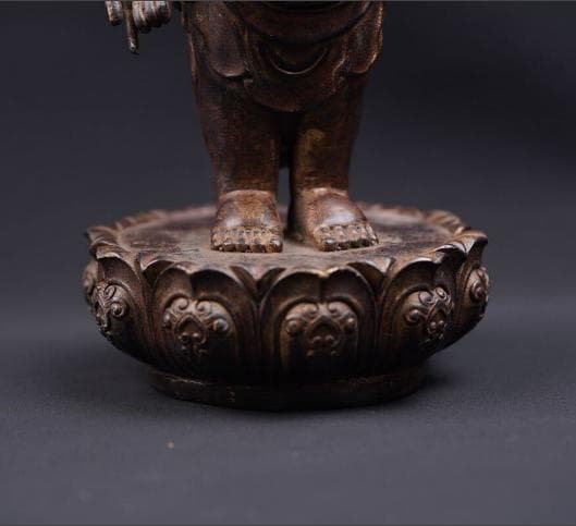 誕生仏　古銅仏像　旧家蔵出品　#672