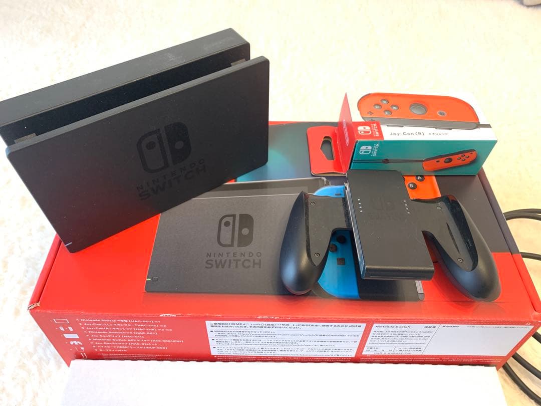 【基本動作確認済み】Nintendo Switch 本体 箱付き