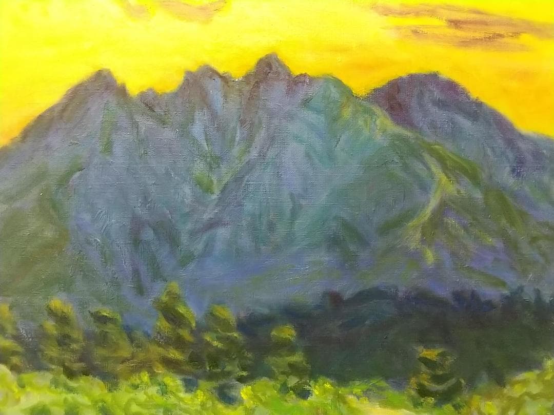 「根子岳」A　2006　絵画  F8