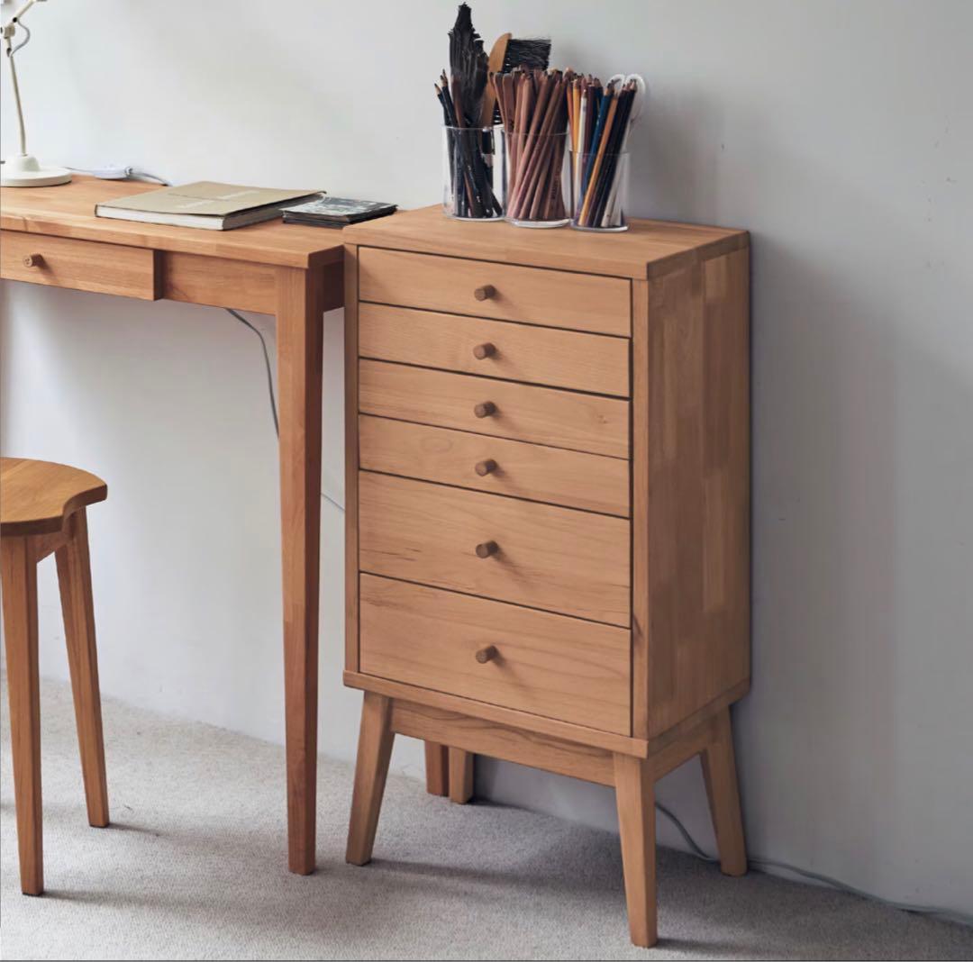 天然木 チェスト アルダー材