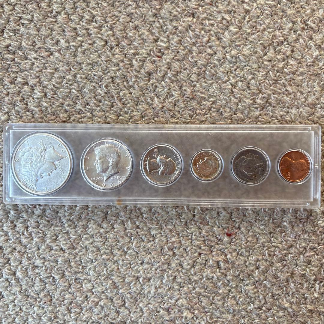 アメリカ記念純銀貨 6 セット