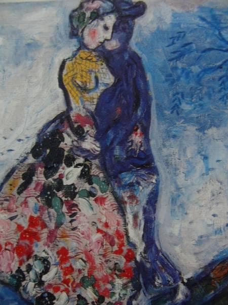 Chagall、LE COUPLE、希少画集画、新品額装付