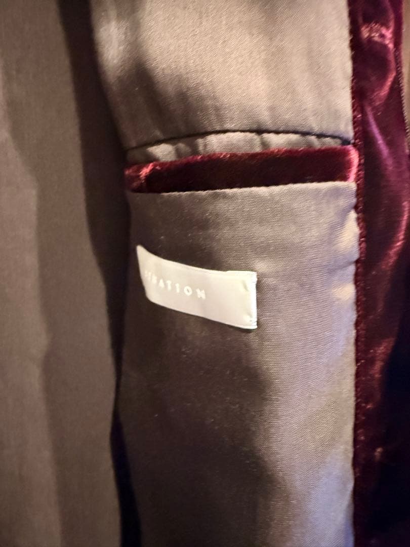 ESTNATION バーガンディ ベルベット髭男ボーカル藤原さん着用色違い