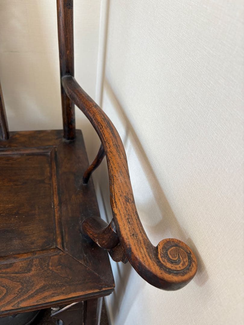 中華椅子　中国美術　唐木　アンティーク　ヴィンテージ　中国家具　①シノワズリ