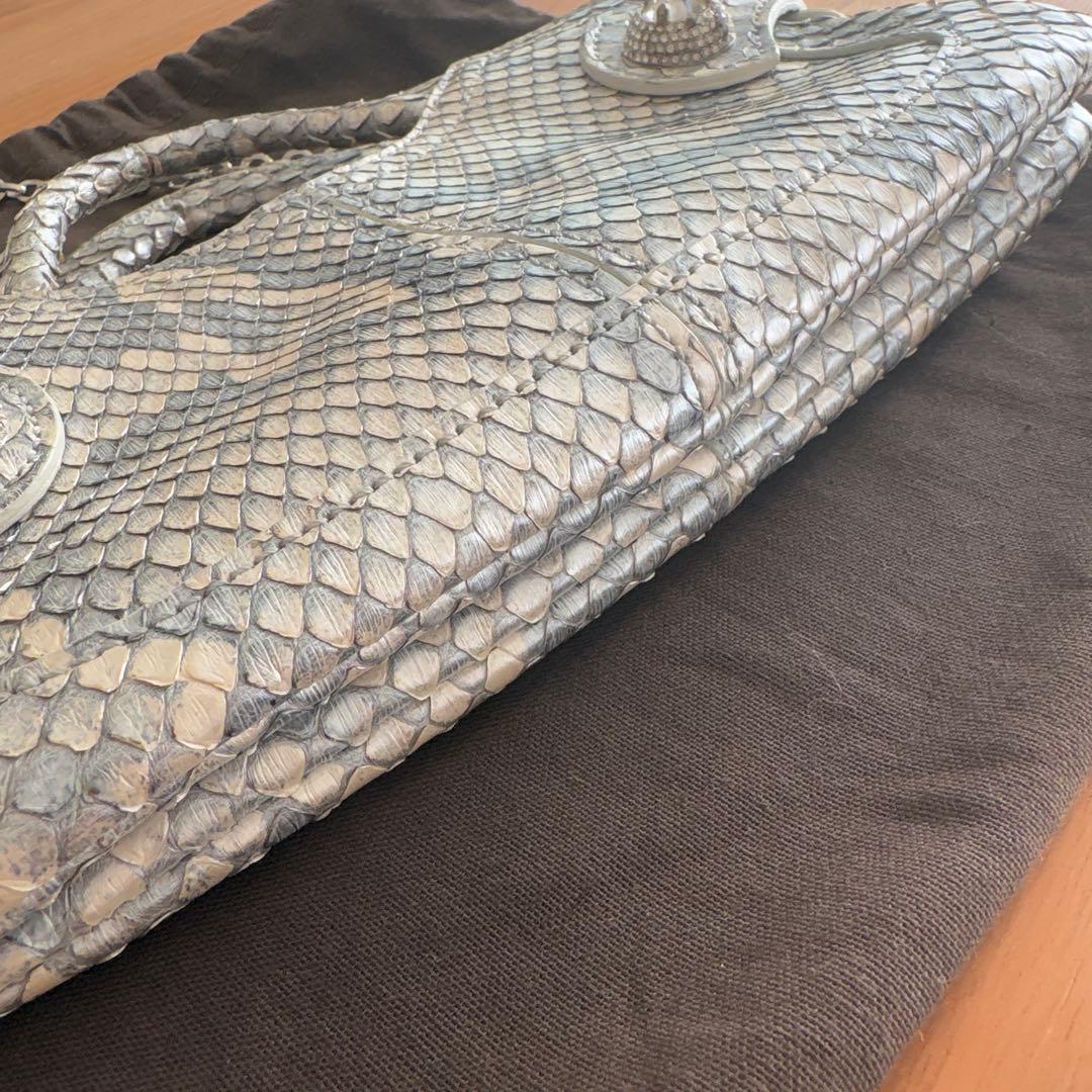 トッズ 2way チェーンバッグ　パイソン