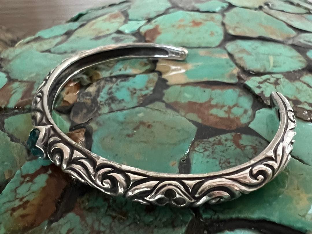 SAAD silver925 フローラル　バングル