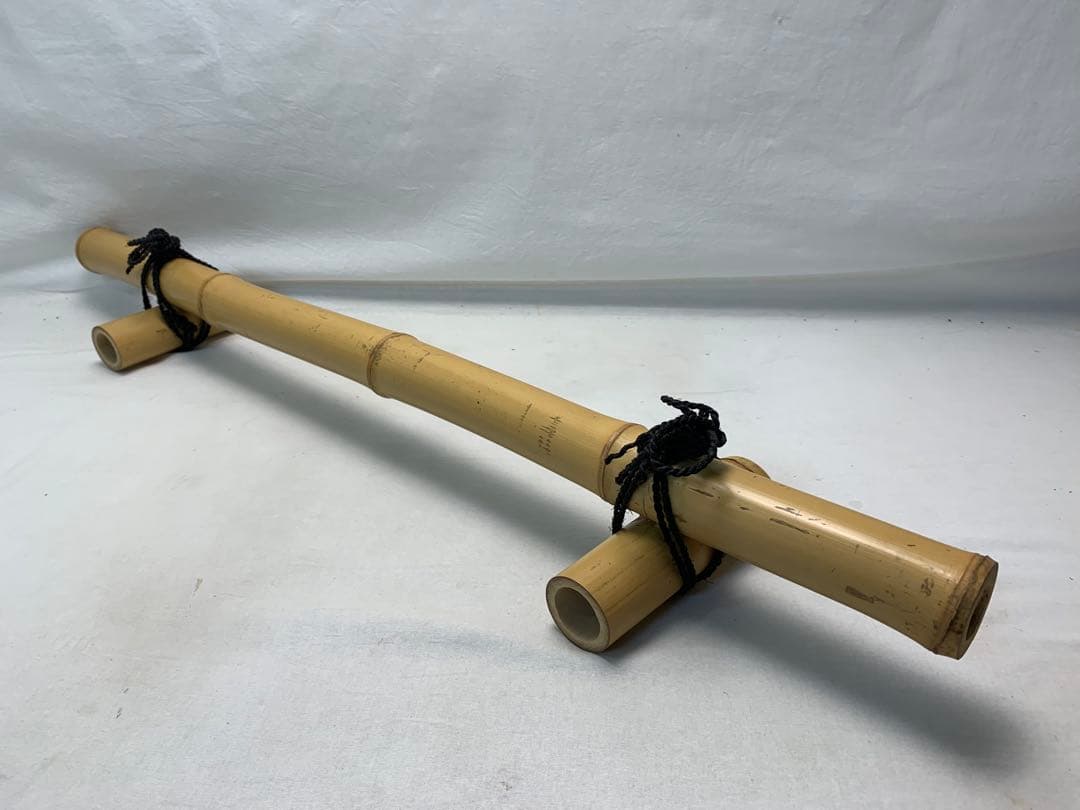 ほぼ未使用 茶道具 白竹 結界 茶室道具 間仕仕切 竹工芸 衝立 和家具 元箱