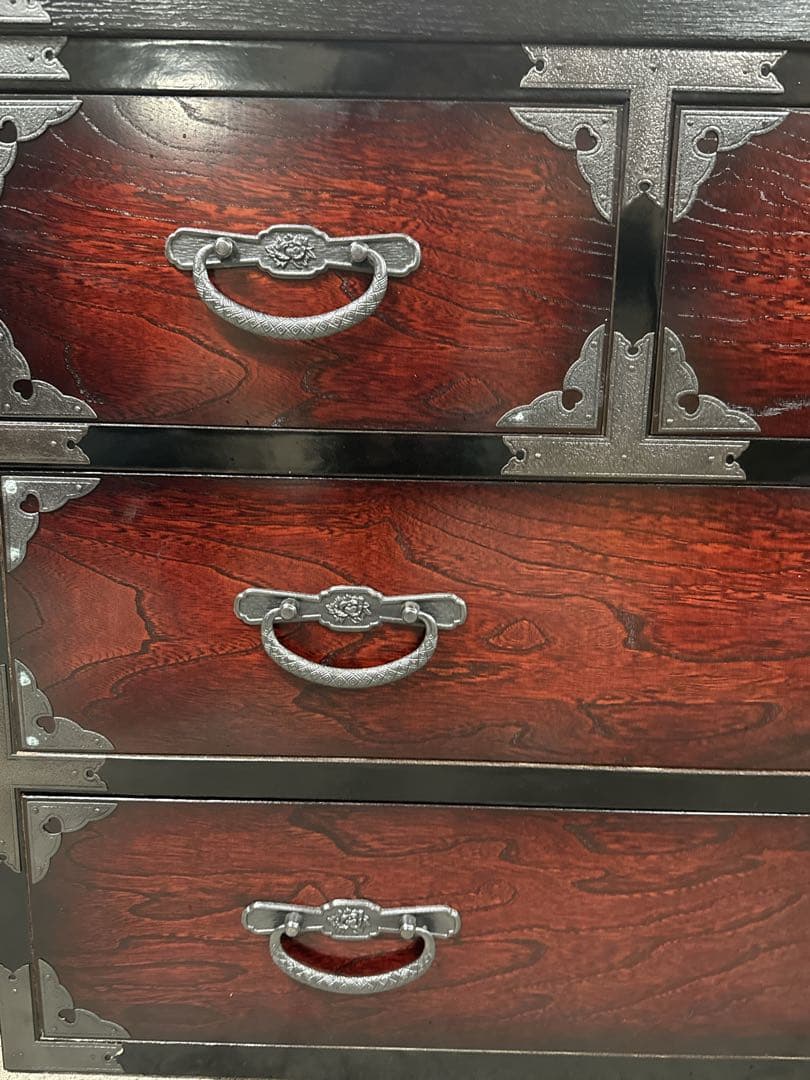 美品　民芸箪笥 和たんす 和風 ローチェスト　7段二部式