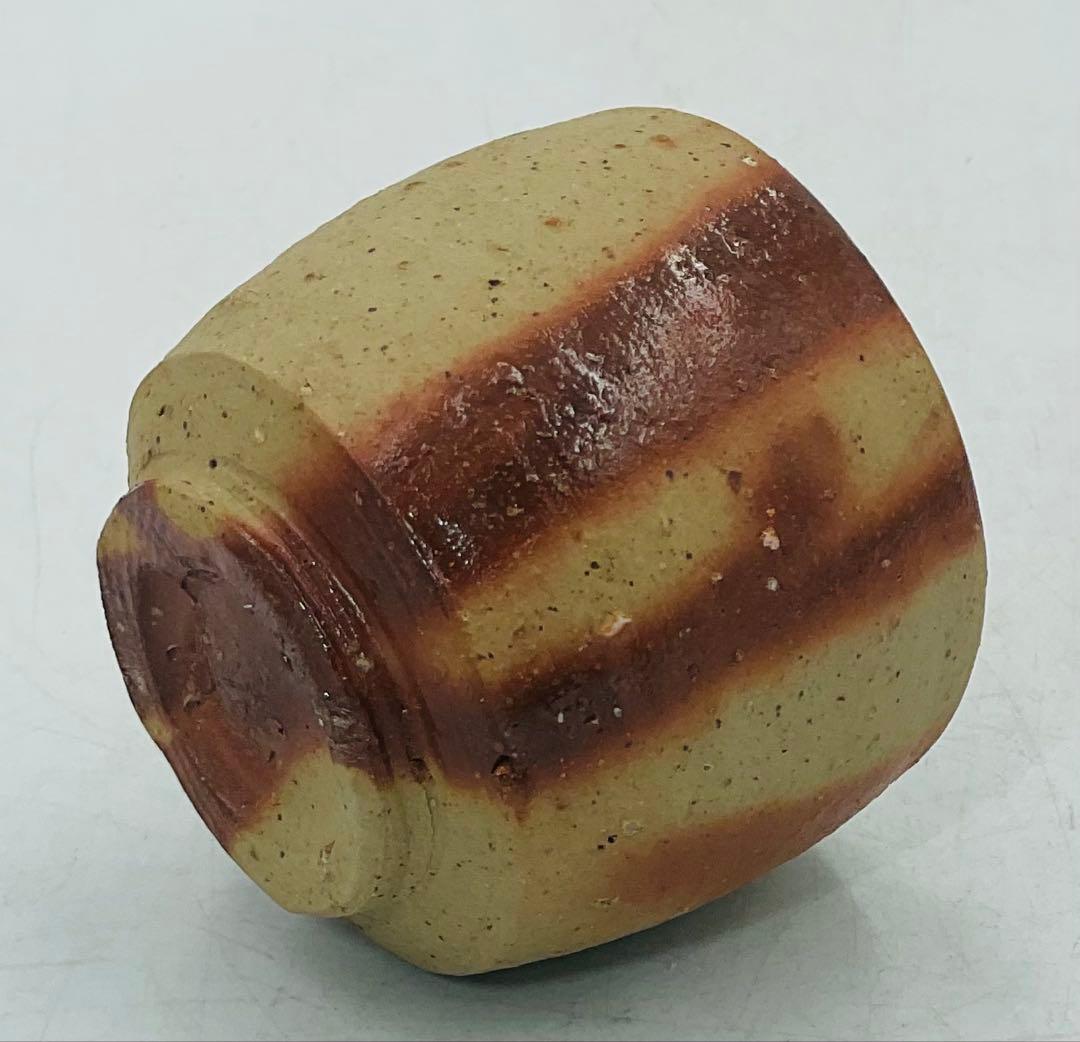 ★★実力人気作家・金重まこと先生　備前焼緋襷ぐい呑　酒呑【506】★★