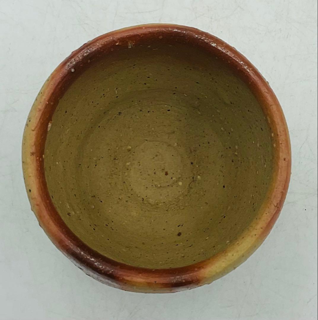 ★★実力人気作家・金重まこと先生　備前焼緋襷ぐい呑　酒呑【506】★★