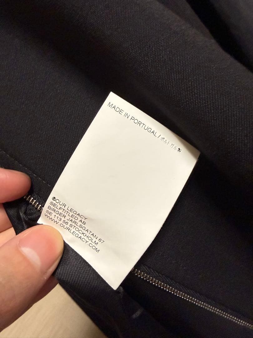 ジャケット・アウター OUR LEGACY MINI JACKET 46 BLACK