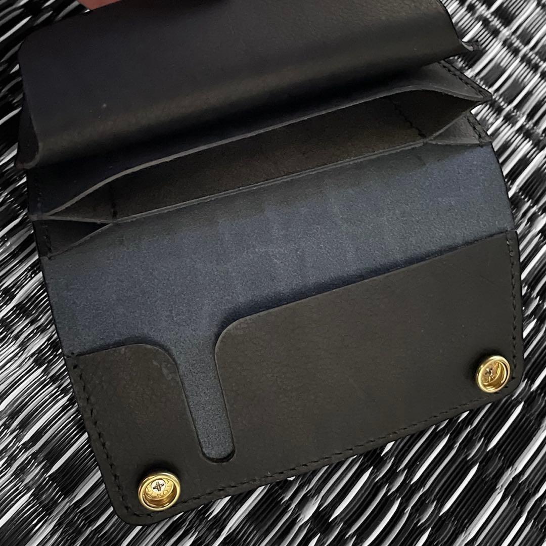 【ハードボイルド】 ミドルトラッカーウォレット クロコ 真鍮 アポロ