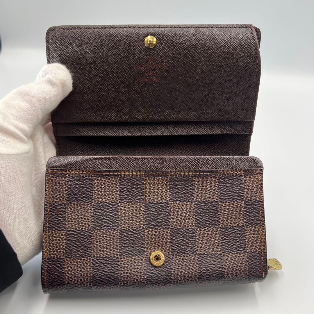 Louis Vuittonルイヴィトン ダミエ 二つ折り財布コンパクトウォレット