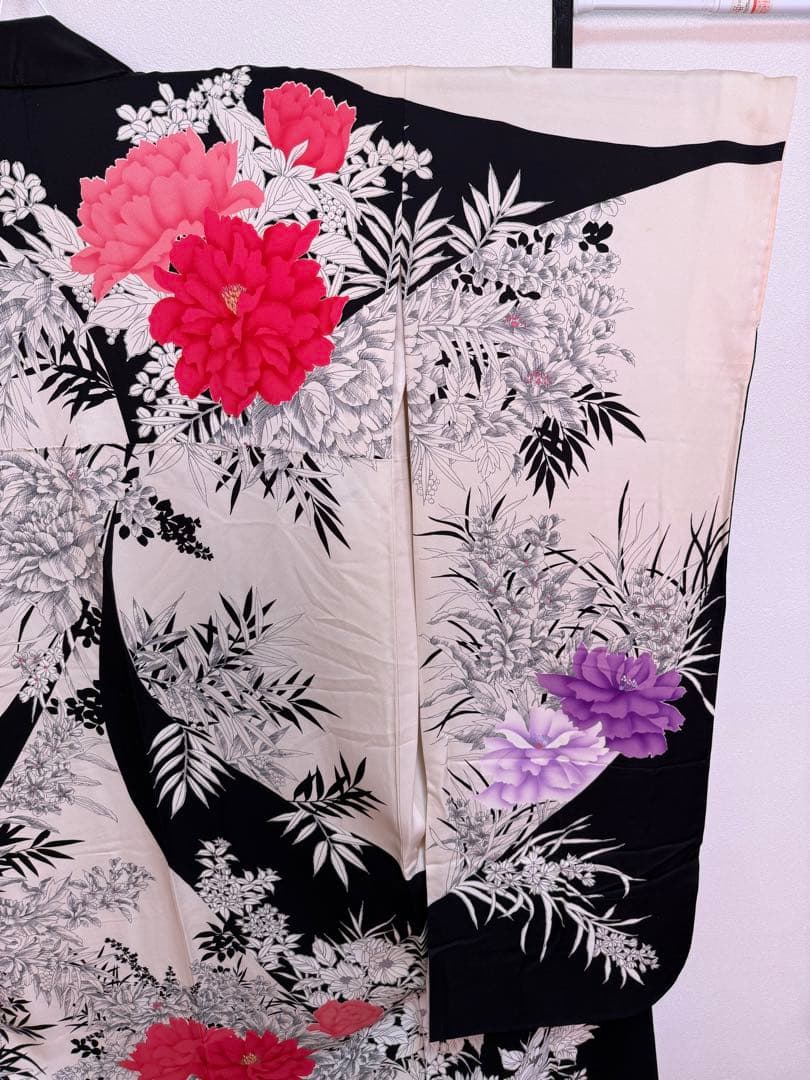 振袖フルセット　8点セット　モノトーン
