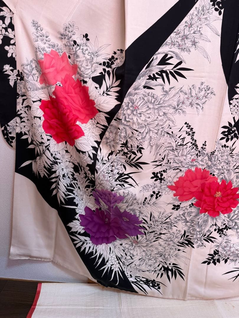 振袖フルセット　8点セット　モノトーン