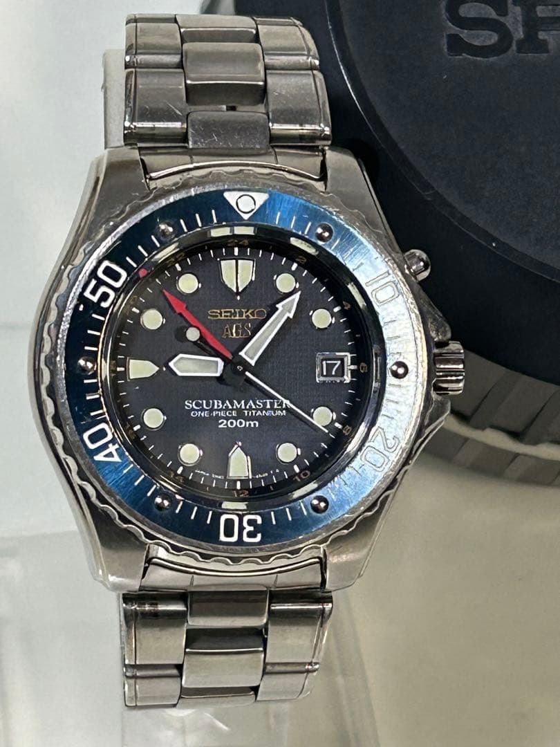 完動レア 【二次電池新品】SEIKO SCUBAMASTER 5M45-6A30