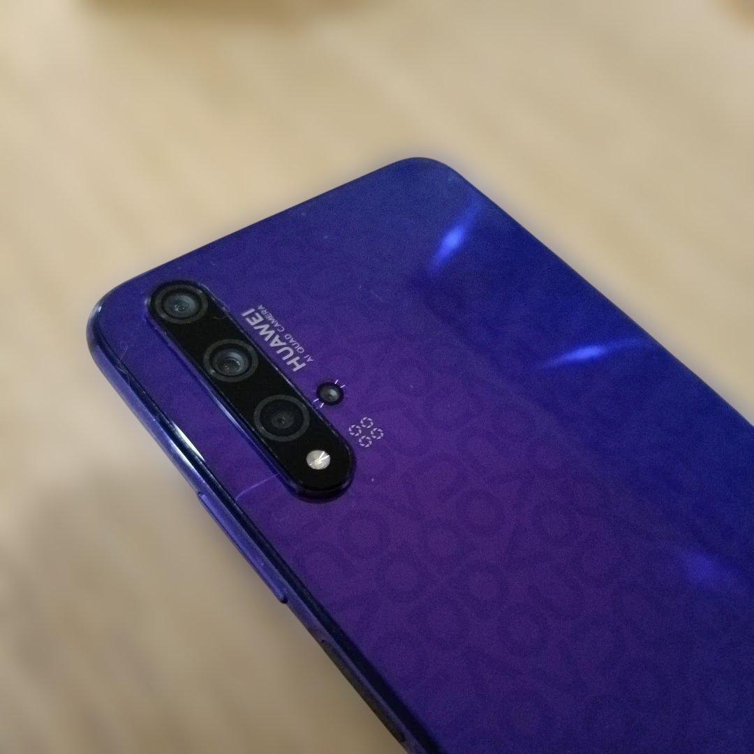 【箱無】HUAWEI nova5T 128GB YAL-L21パープル